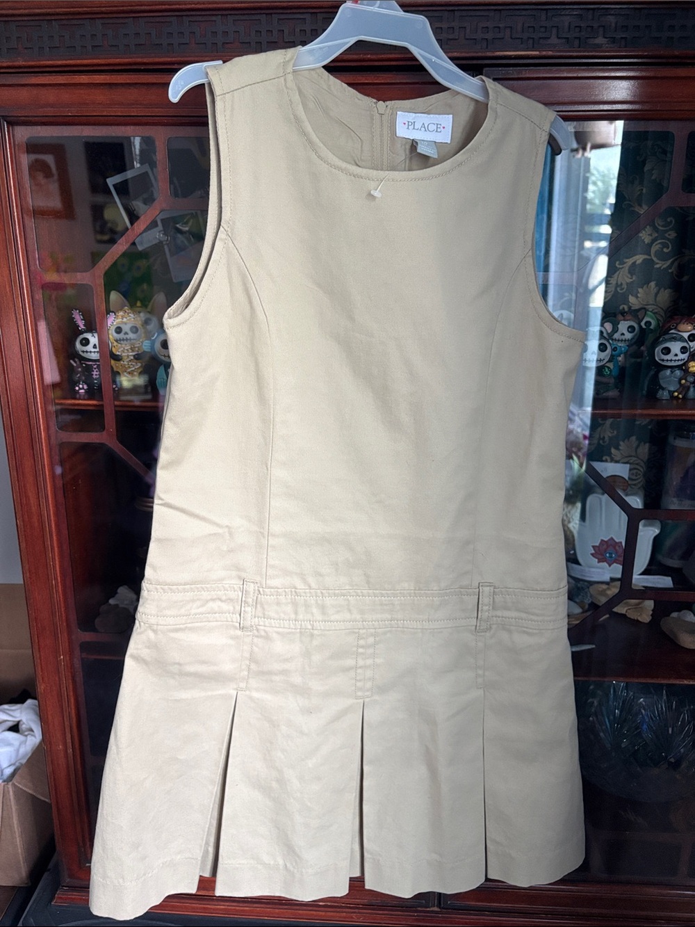 Girls pleated front one piece dress size 10